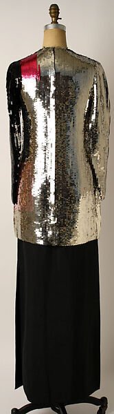 Evening ensemble, Geoffrey Beene (American, Haynesville, Louisiana 1927–2004 New York), silk, plastic, American