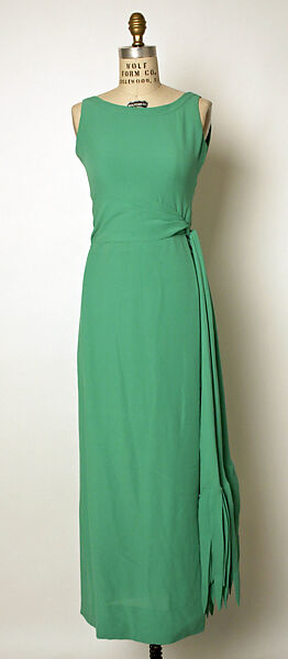 Evening ensemble, House of Balmain (French, founded 1945), silk, French