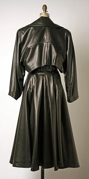 Coat, Azzedine Alaïa (French (born Tunisia), Tunis 1935–2017 Paris), leather, acetate, French