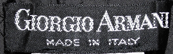 Ensemble, Giorgio Armani (Italian, founded 1974), silk, wool, Italian