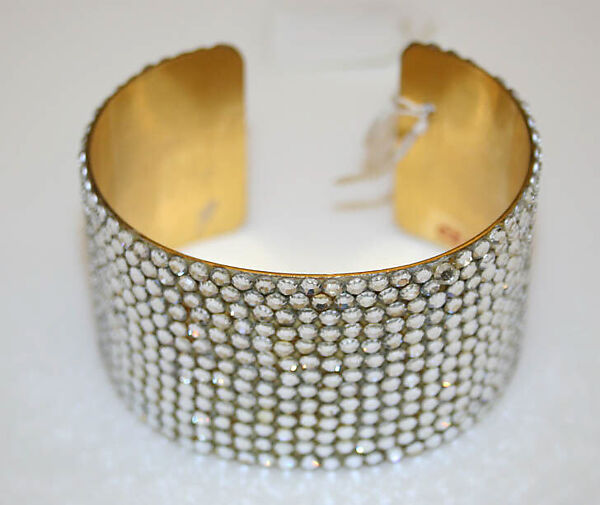 Evening ensemble, (a) Geoffrey Beene (American, Haynesville, Louisiana 1927–2004 New York), (a) wool; (b, c) wool, leather; (d) metal, glass, American