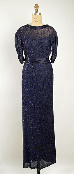 Dinner ensemble, Hattie Carnegie (American (born Austria), Vienna 1889–1956 New York), (c, d) silk, American 