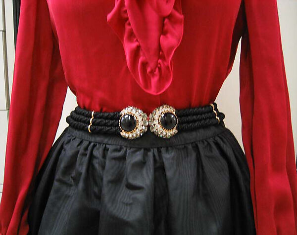 Céline (French, founded 1945), silk, leather, cotton, metal, French