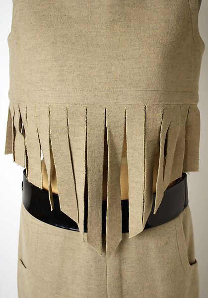 Ensemble, Pierre Cardin (French (born Italy), San Biagio di Callalta 1922–2020 Neuilly), wool, plastic (vinyl), leather, French