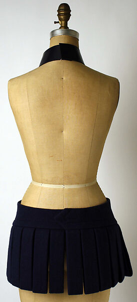 Ensemble, Pierre Cardin (French (born Italy), San Biagio di Callalta 1922–2020 Neuilly), wool, plastic (polyvinyl chloride, cellulose acetate), French