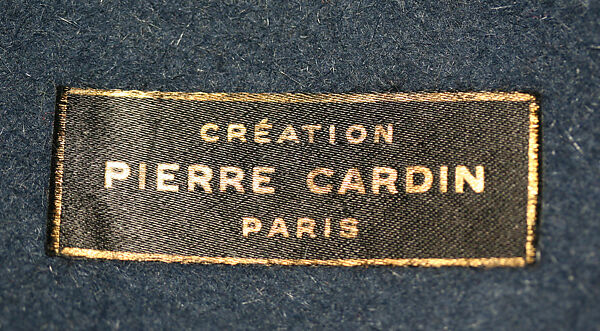 Ensemble, Pierre Cardin (French (born Italy), San Biagio di Callalta 1922–2020 Neuilly), wool, plastic (polyvinyl chloride, cellulose acetate), French