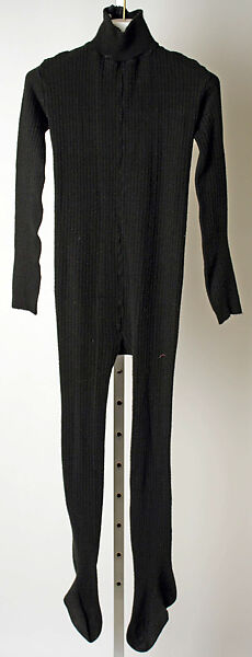 Ensemble, Pierre Cardin (French (born Italy), San Biagio di Callalta 1922–2020 Neuilly), wool, plastic (polyurethane, polyvinyl chloride), metal, rubber (vulcanite), French