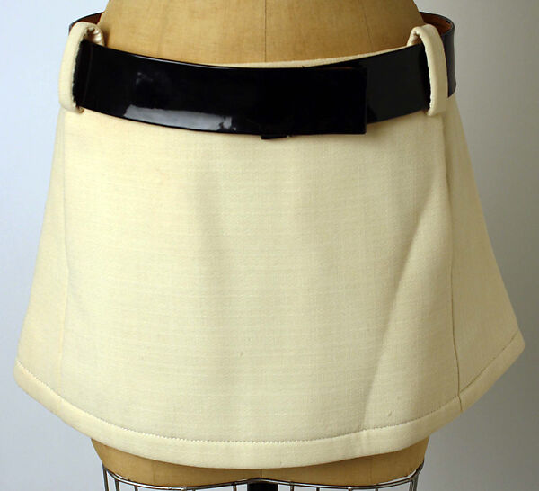 Ensemble, Pierre Cardin (French (born Italy), San Biagio di Callalta 1922–2020 Neuilly), wool, plastic (polyurethane, polyvinyl chloride), metal, rubber (vulcanite), French