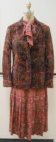 Ensemble, Céline (French, founded 1945), cotton, silk, metal, French