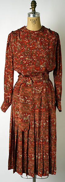 Ensemble, Céline (French, founded 1945), cotton, silk, metal, French