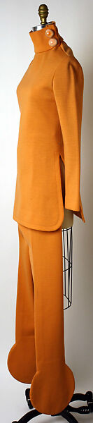 Ensemble, Pierre Cardin (French (born Italy), San Biagio di Callalta 1922–2020 Neuilly), wool, leather, plastic, metal, French