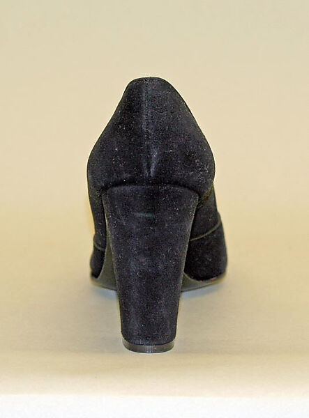 Pumps, Mr. David Evins (American, born England, 1909–1992), leather, American