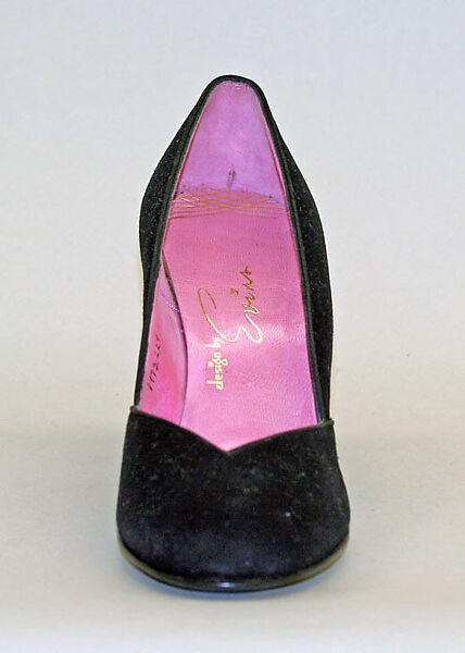 Pumps, Mr. David Evins (American, born England, 1909–1992), leather, American