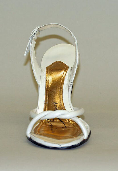 Sandals, Mr. David Evins (American, born England, 1909–1992), leather, American