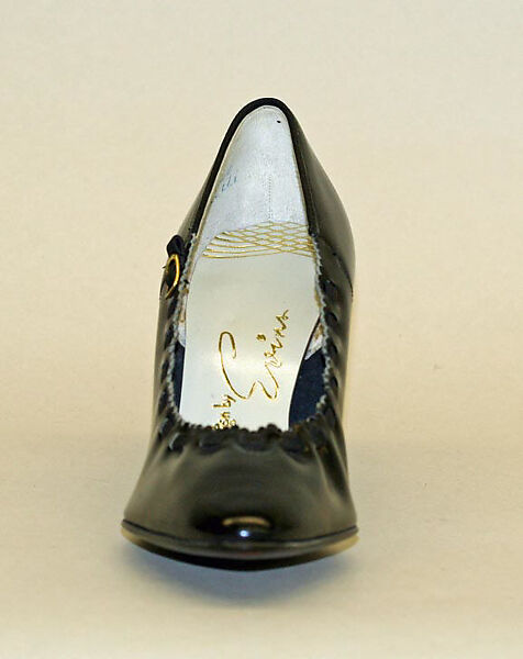 Pumps, Mr. David Evins (American, born England, 1909–1992), leather, American