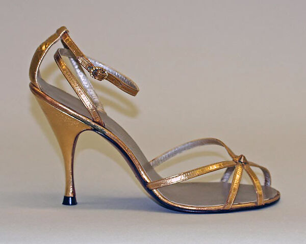 Sandals, Mabel Julianelli (Brooklyn 1909–1994 Long Island), leather, American