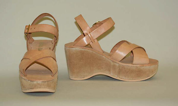 Sandals, Kork-ease, Inc., leather, American 