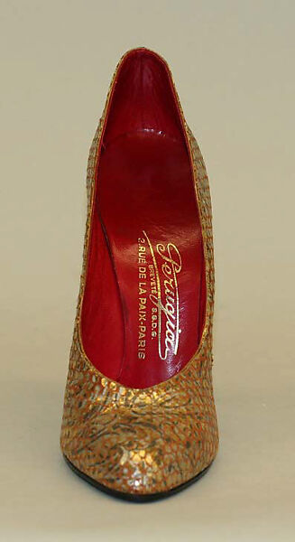 Pumps, André Perugia (French, 1893–1977), leather, French