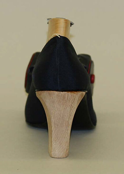 Pumps, Seymour Troy Originals (American), silk, wood, American