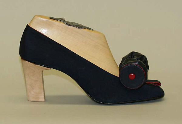 Pumps, Seymour Troy Originals (American), silk, wood, American 