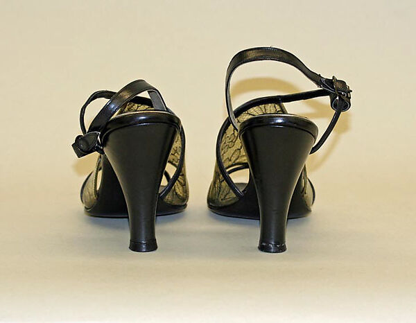 Sandals, Seymour Troy Originals (American), plastic (vinyl), leather, American