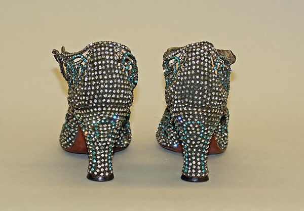 Sandals, Seymour Troy Originals (American), metal, rhinestones, American