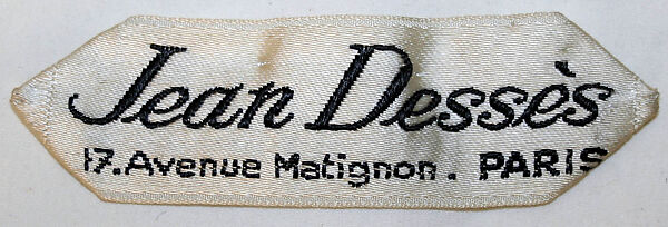 Dress, Jean Dessès (French (born Egypt), Alexandria 1904–1970 Athens), wool, French