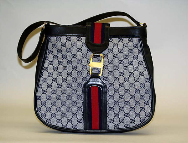 Shoulder bag, Gucci (Italian, founded 1921), cotton, leather, metal, Italian 