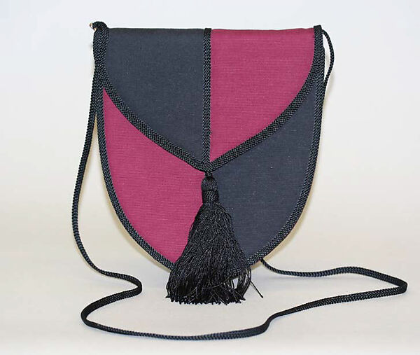 Shoulder bag, Yves Saint Laurent (French, founded 1961), cotton, French 