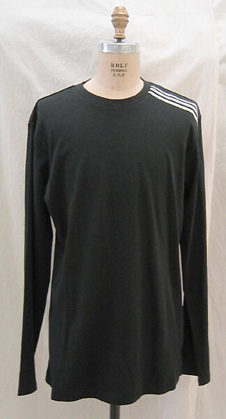 Athletic suit, Y-3 (Japanese and German, founded 2002), a) polyester/cotton blend, rubber; b) cotton, polyester; c) polyester/cotton blend, rubber, nylon, Japanese