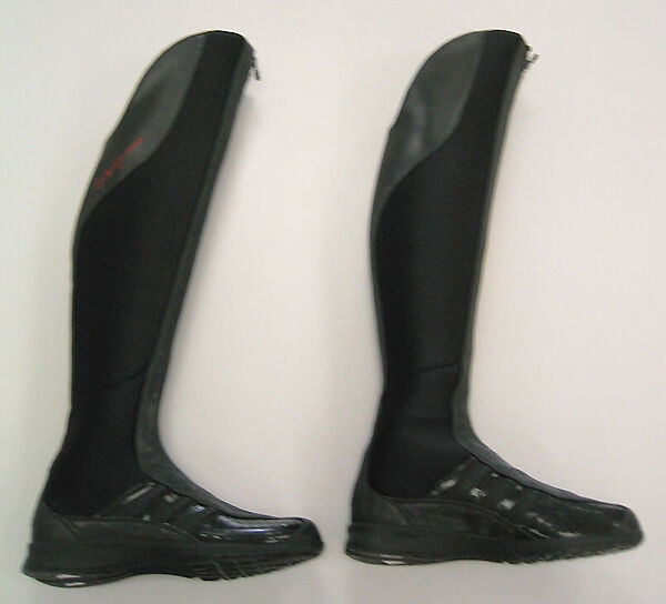 Boots, Yohji Yamamoto (Japanese, born Tokyo, 1943), plastic (polyethylene, polyurethane, foam), nylon, Japanese 