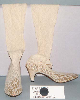 Boots, Herbert Levine Inc. (American, founded 1949), plastic (vinyl), synthetic fiber, American