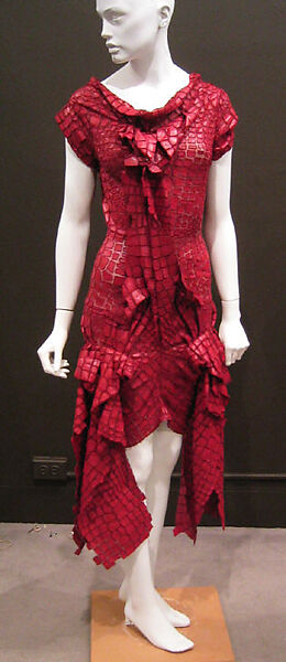 Dress, House of Dior (French, founded 1946), silk, leather, French