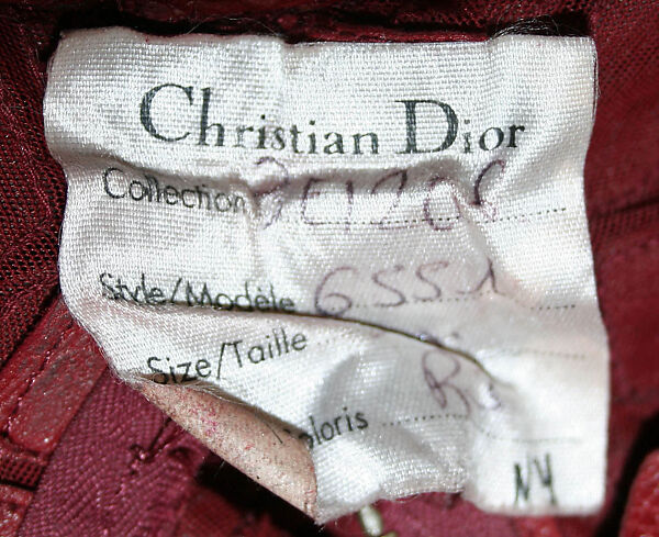 Dress, House of Dior (French, founded 1946), silk, leather, French