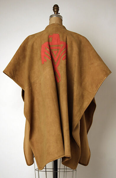Poncho, Bonnie Cashin (American, Oakland, California 1908–2000 New York), leather, American