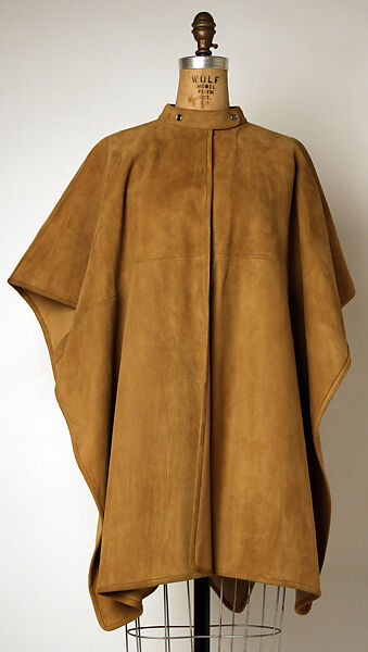 Poncho, Bonnie Cashin (American, Oakland, California 1908–2000 New York), leather, American 