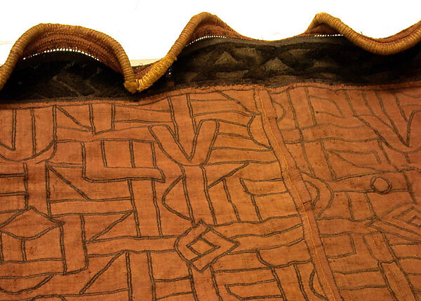 Woman's Embroidered Wrapper (Ntshakokot), Raffia, reed, Kuba peoples