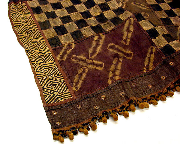 Embroidered Man's Wrapper, Raffia, reed, Kuba peoples