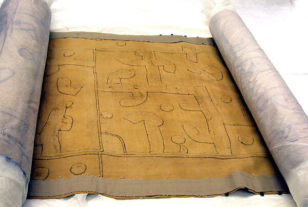 Woman's Embroidered Wrapper, Raffia, palm fiber, Kuba peoples