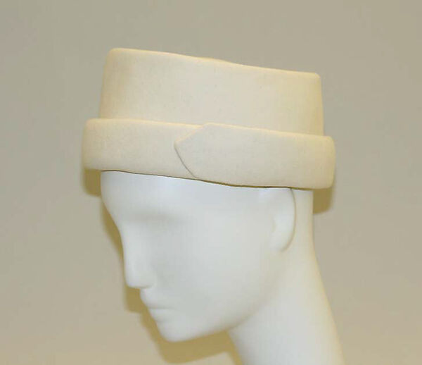 Hat, House of Balenciaga (French, founded 1937), wool, plastic, French 