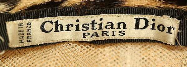 Hat, House of Dior (French, founded 1946), fur, French