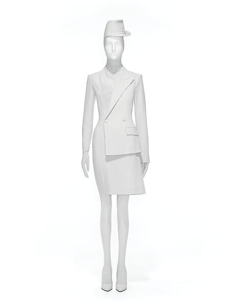 "Integral Suit", Gaultier Paris (French, founded 1997), a)wool blend, silk, nylon; b,c) wool blend, French