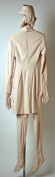 "Integral Suit", Gaultier Paris (French, founded 1997), a)wool blend, silk, nylon; b,c) wool blend, French