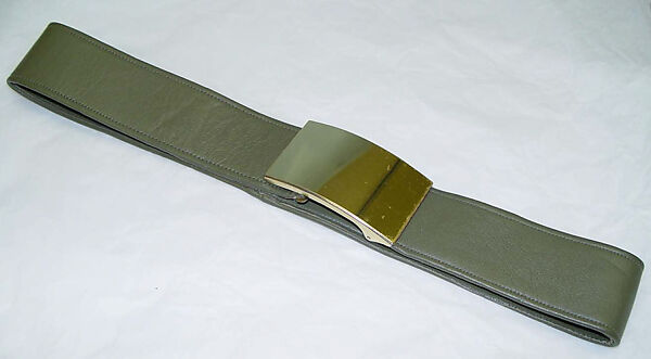 Belt, Bonnie Cashin (American, Oakland, California 1908–2000 New York), leather, metal, American 