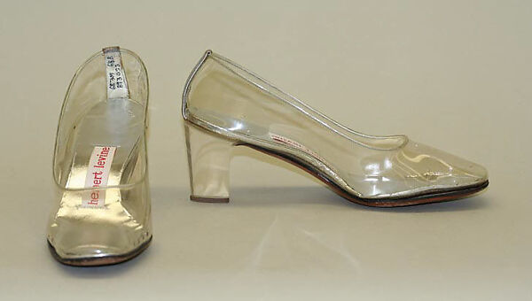 Evening shoes, Herbert Levine Inc. (American, founded 1949), plastic (vinyl), American 