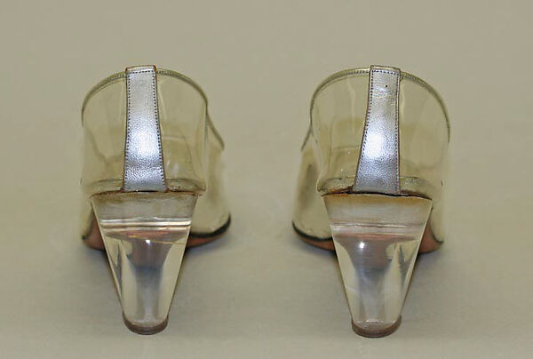 Evening shoes, Herbert Levine Inc. (American, founded 1949), plastic (vinyl), American