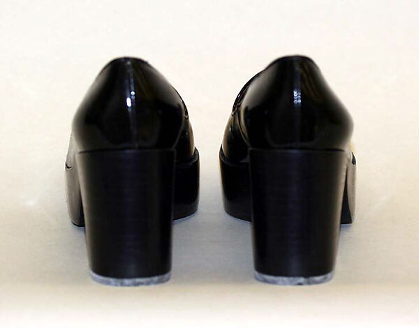 "The Madly", House of Charles Jourdan (French, founded 1919), leather, plastic (vinyl), French