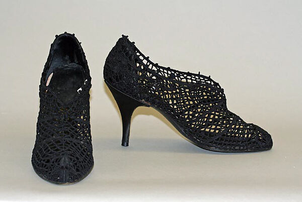 Shoes, Salvatore Ferragamo (Italian, founded 1929), cotton, Italian 