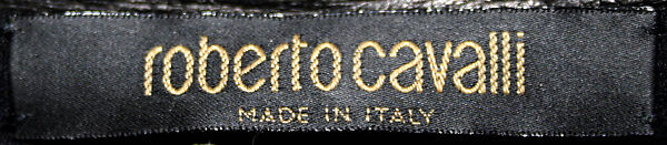 Dress, Roberto Cavalli (Italian, 1940–2024), leather, Italian