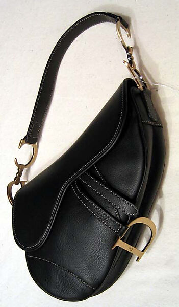 Dior black saddle online bag